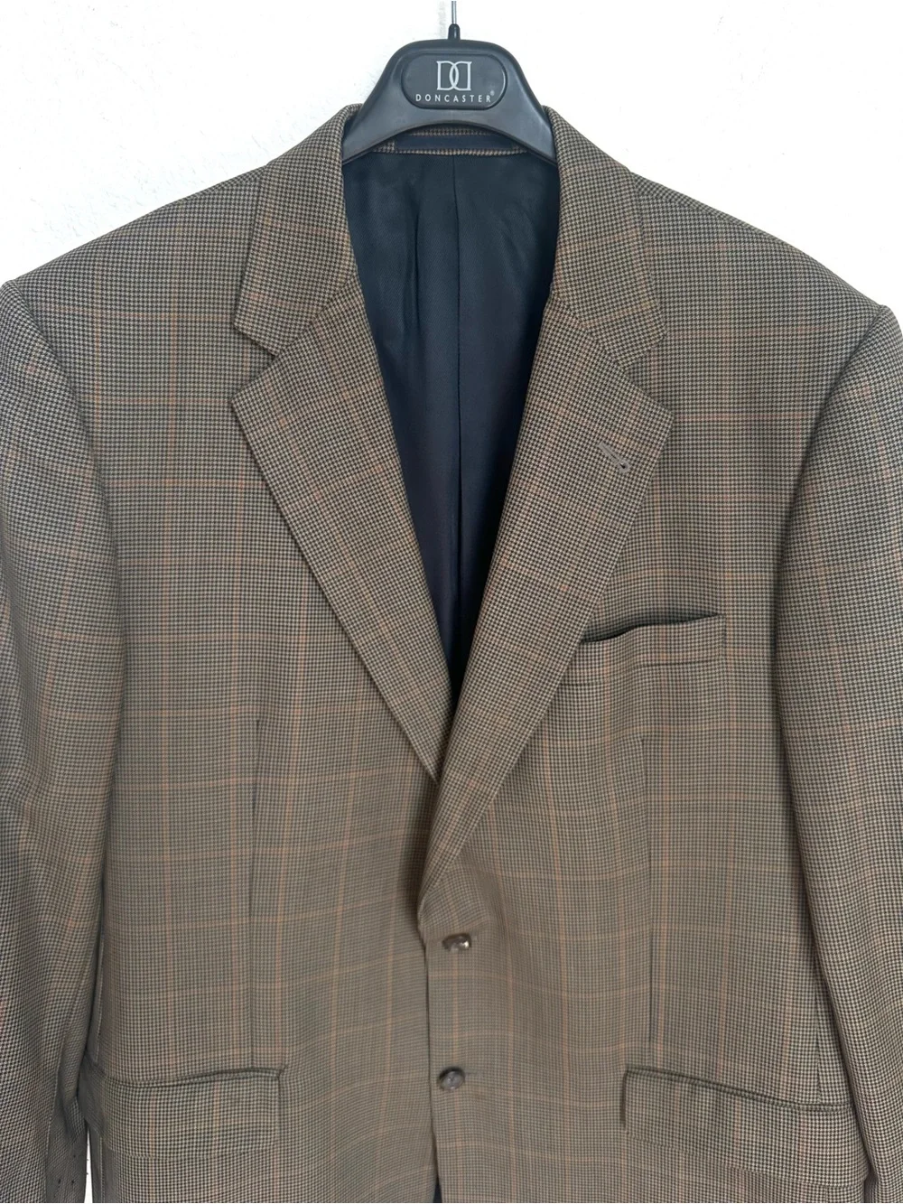 Burberry London‎ Men's Kensington Wool Sport Coat Blazer Brown Tan Size 44L